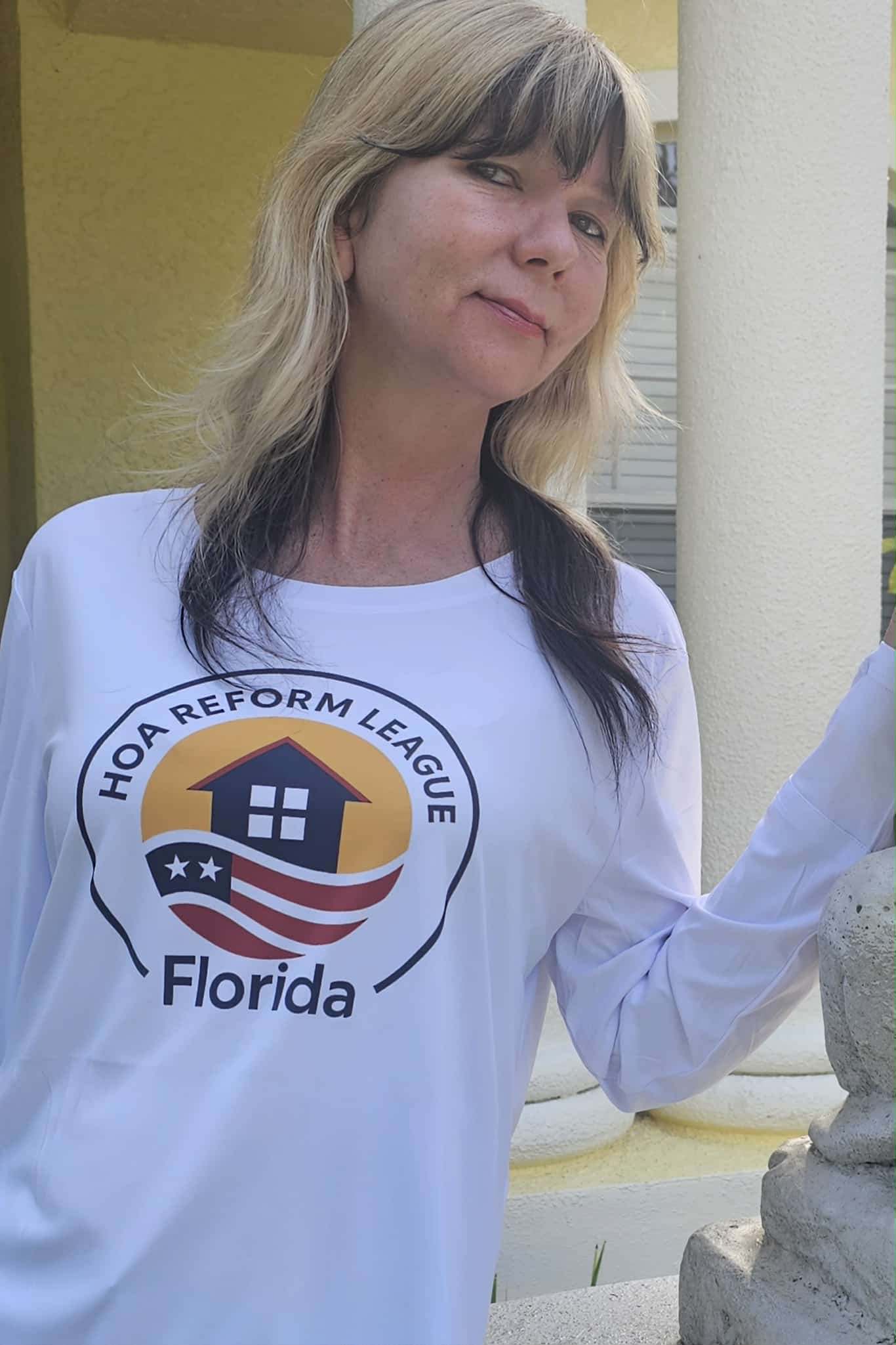 👕 Ladies Long Sleeve Sun Shirt with thumb holes – HOA Reform League Florida