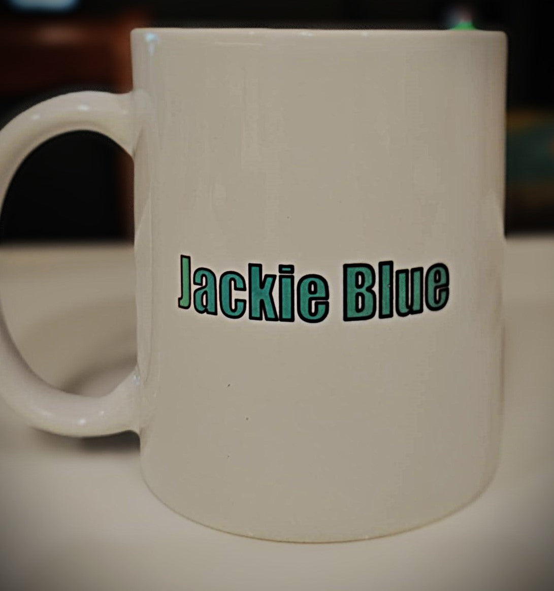 11 oz Jackie Blue mug (customizable)