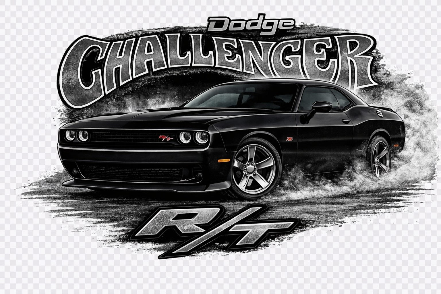 Dodge Challenger Black R/T t-shirt
