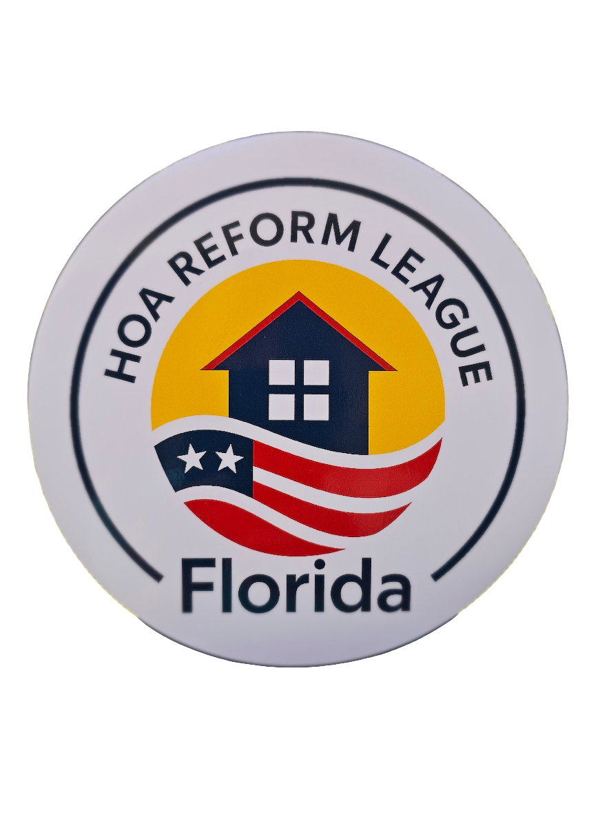 HOA Reform League Florida  bumper sticker